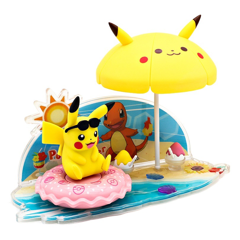 Pokémon Scene Ornaments Supermarket Same Style Three-In-One Gift Box Shifeng Genuine Authorized Pokémon Pikachu