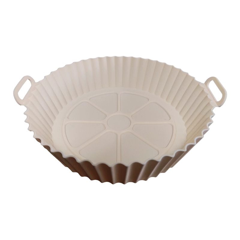 두꺼운 [110g 원형 실리콘 베이킹 팬] 20*17.5*5cm, 연분홍색