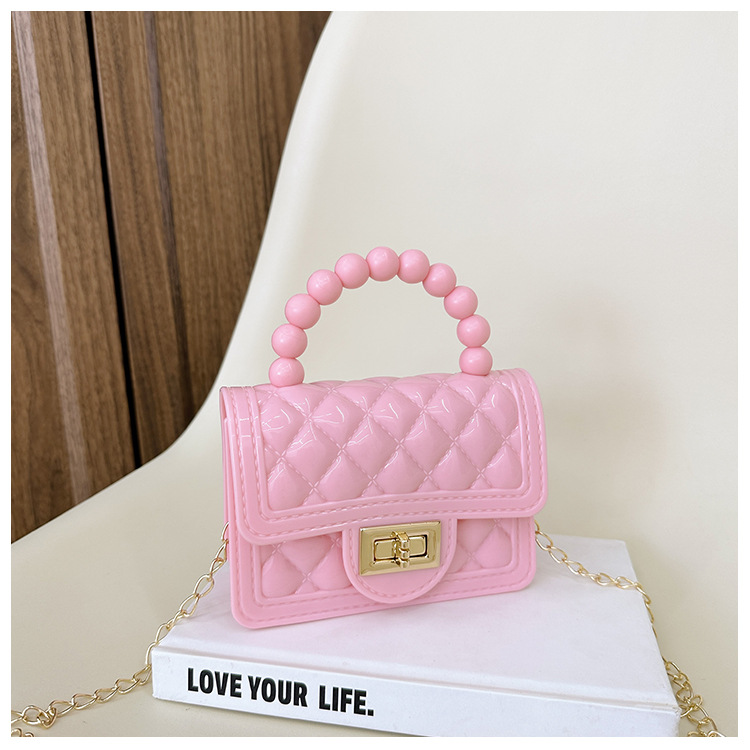157g Weight Polyester Lining Material Flip Cover Closure Type Single Shoulder Strap Strap Type Jelly Bag Bags Type Casual, Holiday Occasion PVC Material Solid Color Pattern All Seasons Season Women's Gender Basic, Classic Style Style Square Shape Small Size Women's Small PVC Solid Color Basic Classic Style Square Flip Cover Jelly Bag 48