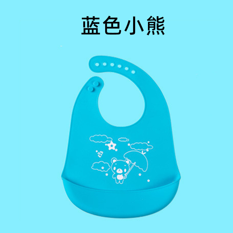 Nuevos niños babero bebé impermeable babero bebé impreso animal color sólido babero bebé babero
