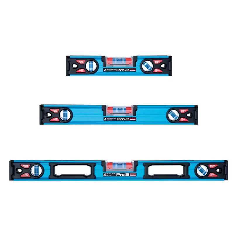 日本亲和SHINWA高精度蓝色水平尺带磁性铝制装修水平仪900/1800mm