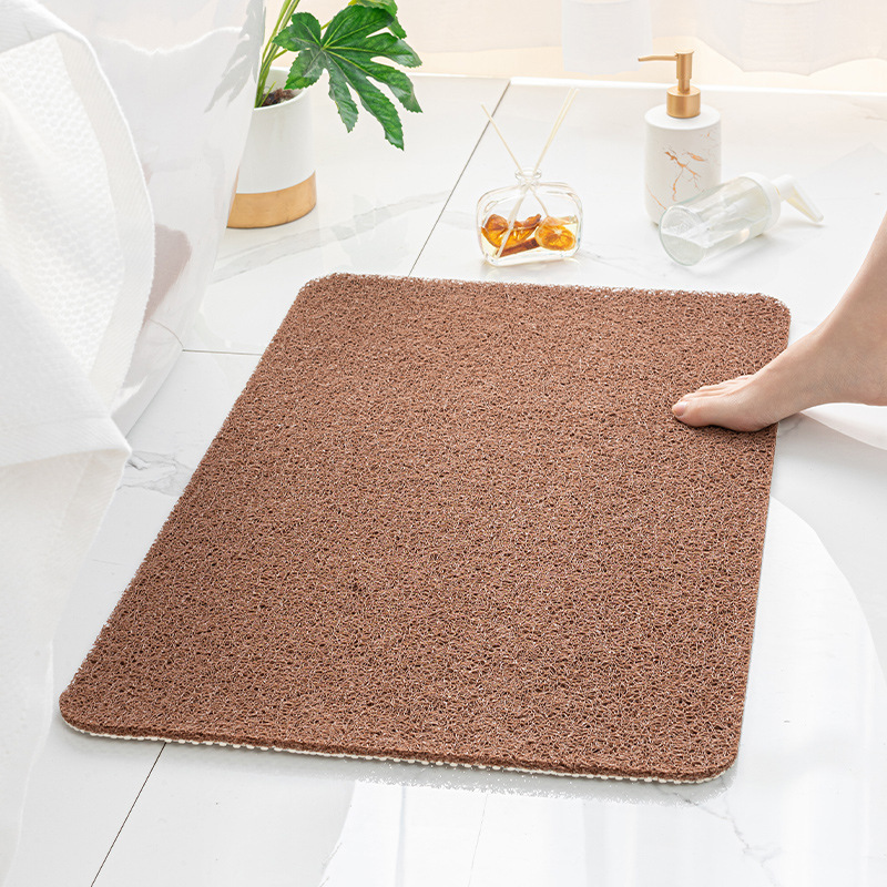 El comercio exterior de baño interior antideslizante estera impermeable alfombra de piso ducha baño estera de pie anillo de alambre al por mayor