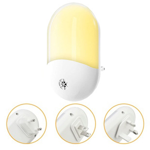 Wholesale led bedside table lamp light control atmosphere sleep lamp smart home lamp plug-in bedside wall lamp night light