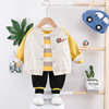 Cotton children's autumn set for boys, spring clothing, jacket, 3 years