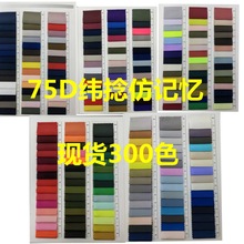 现货供应75D纬捻仿记忆防水风衣羽绒服棉服户外服面料平纹记忆布