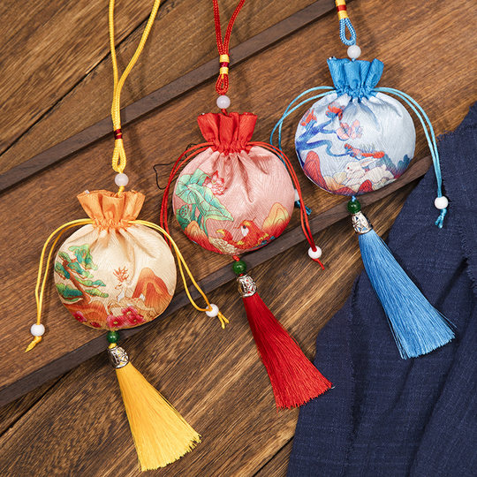Antique Sachet Sachet Carry-on Small Fortune Bag Dragon Boat Festival Tote Bag Sachet Car Pendant Tire Hair Bag Mosquito Repellent Sachet Bag