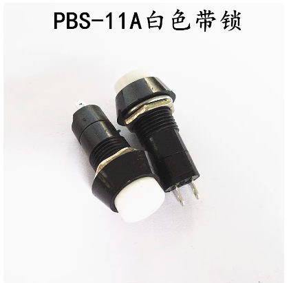 PBS-11円形セルフロックセルフリセット点動スイッチ小型押しボタンスイッチ穴12mm赤緑|undefined