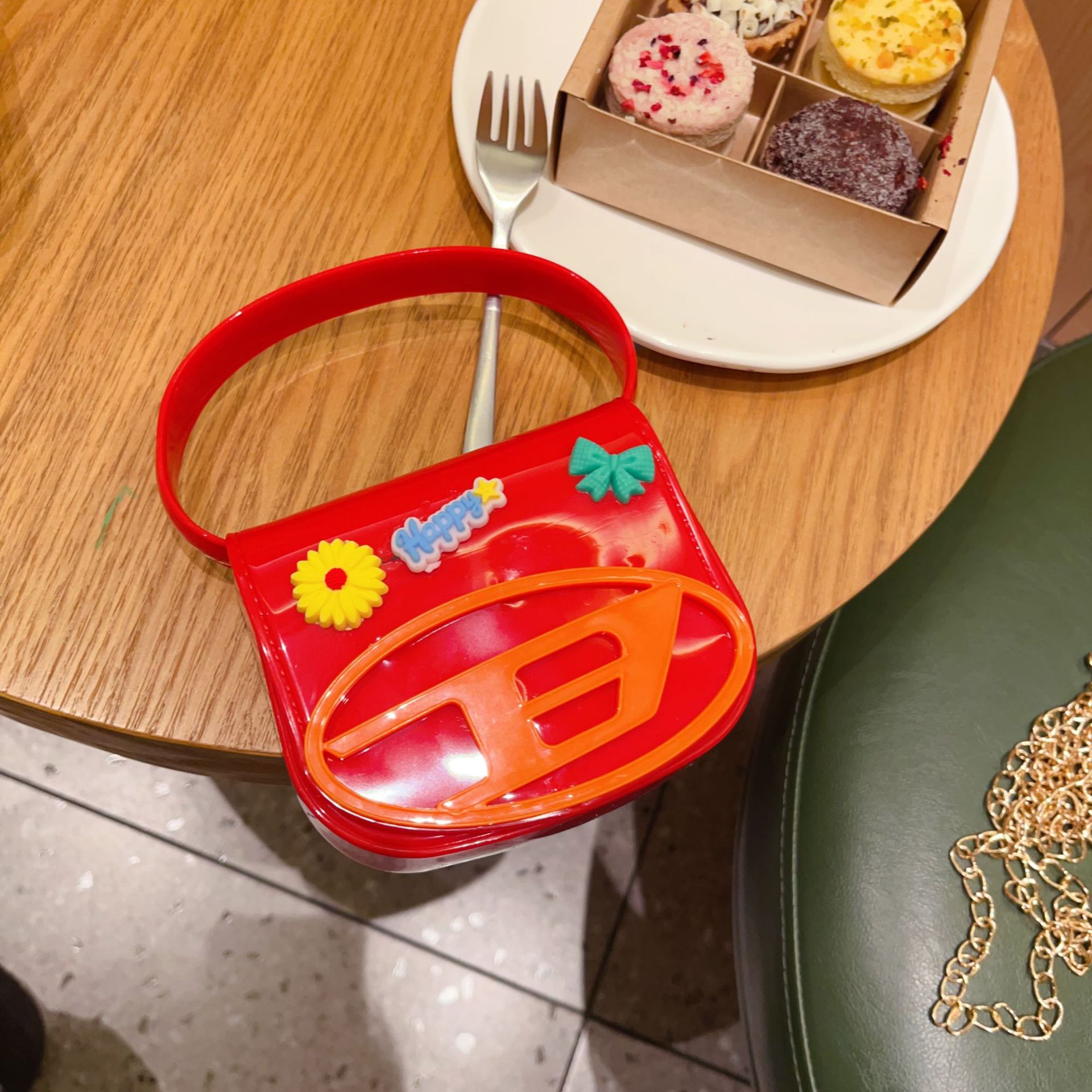 2025 Fashion New Style flower jelly Bag Mini Personalized PVC fashion single-shoulder crossbody women's bag DIY Makeup bag undefined