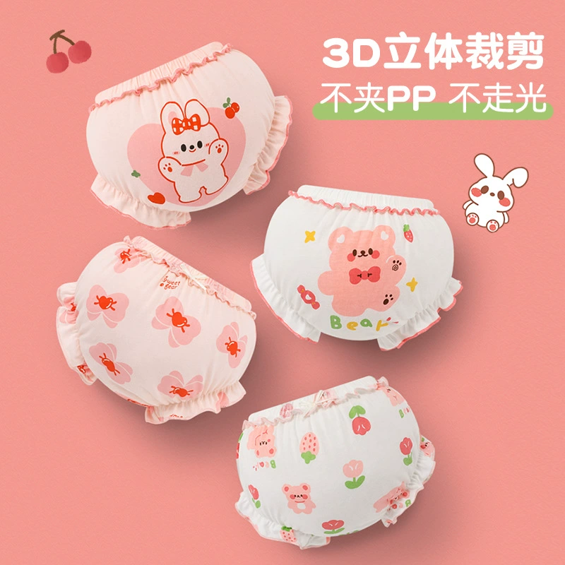 Children's cotton underwear shorts for boys 1–3 years, cute printed 90–120 cm