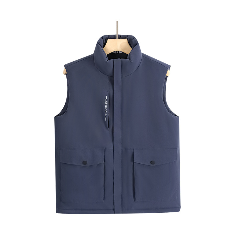 Clip de caballo de algodón caliente ropa de trabajo grupo de actividad chaleco de herramienta impermeable al aire libre logotipo personalizado chaleco grueso