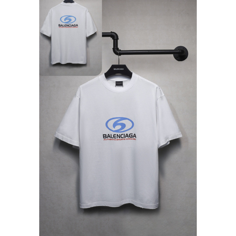 25ssクロスボーダー高品質タワーテーププリントレタードダメージ半袖Tシャツゆったり万能ワンピース卸売|undefined