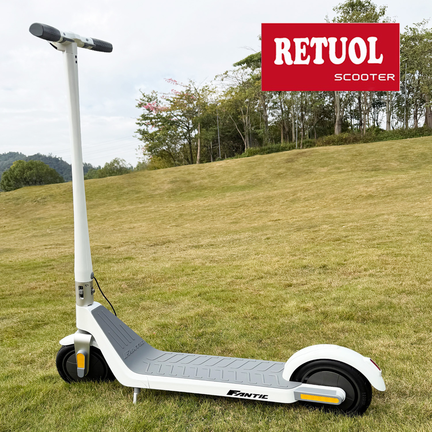 Retuol Tk2 Magnesium Alloy 8.5inch One-Touch Folding Portable Dual-Drive Electric Scooter Dropshipping