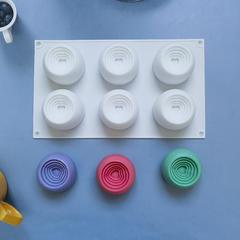 6連花紋愛心352巧克力餅乾模蛋糕模具雪糕糖果硅膠模具