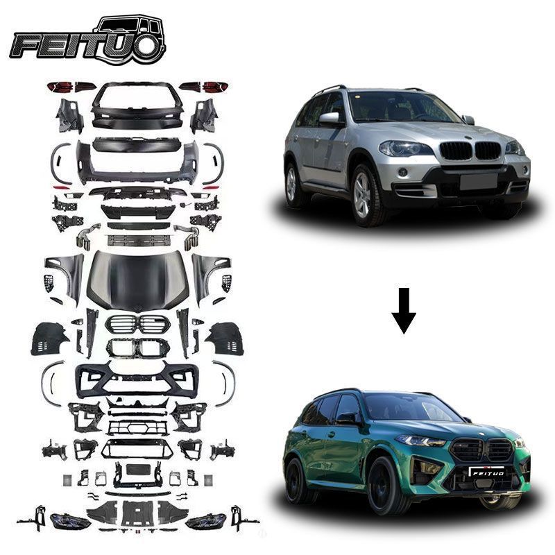 Suitable for Bmw X5 Series E70 Old Model Upgrade to New 2023+ X5M Full Body Kit