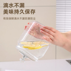 六角形プラスチック透明密封缶食品級収納貯蔵タンク厨房陳皮雑穀キムチ壇密封瓶