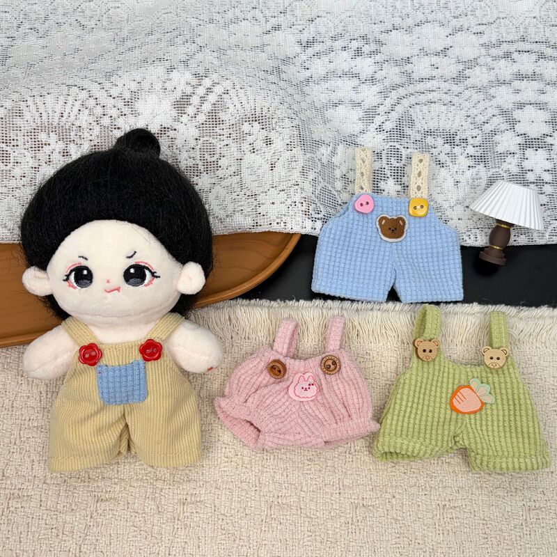 10cm cotton doll overalls, 15cm potato doll, Gazi sister doll, interchangeable outfit, overalls