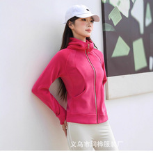 高级感连帽卫衣女秋冬双面加绒奥利绒美式德绒小个子拉链开衫外套