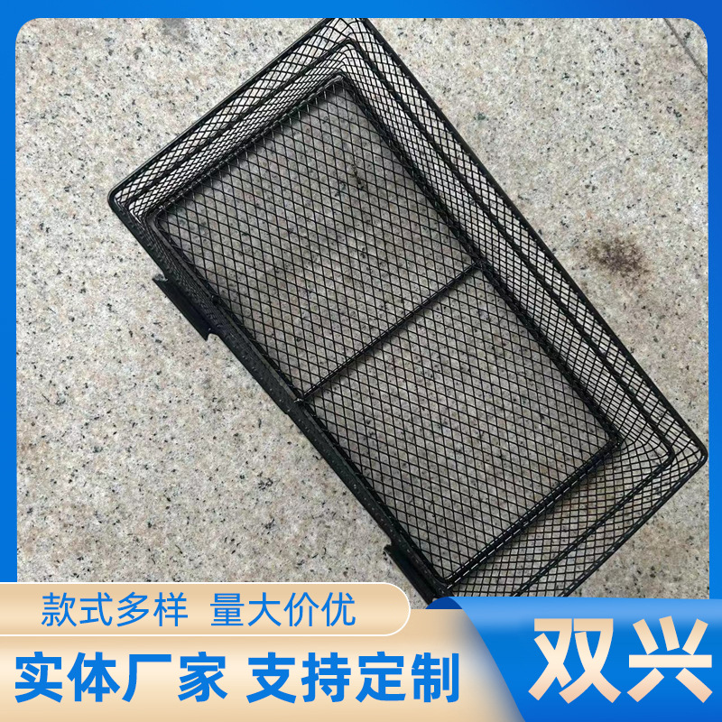 洞洞板配件铁丝挂篮挂架超市多功能置物篮免打孔壁挂铁艺收纳篮