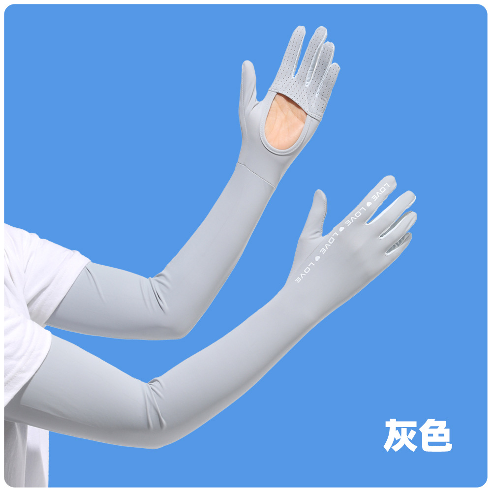Guantes de protección solar de seda de hielo guantes de verano finos antideslizantes a prueba de rayos UV para niñas con pantalla táctil al conducir