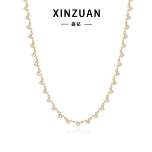 Ins European and American Fashion New Moissanite Clavicle Necklace Niche Women's Jewelry Set S925 Sterling Silver Stacking