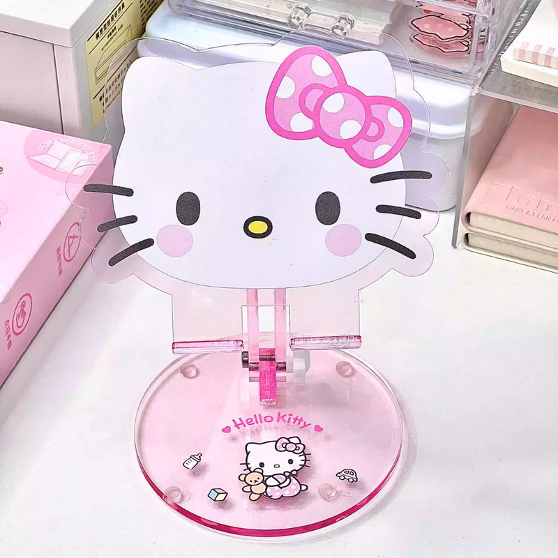 可爱Kitty猫桌面手机支架款多功能平板手机可调节可折叠可爱支架|undefined
