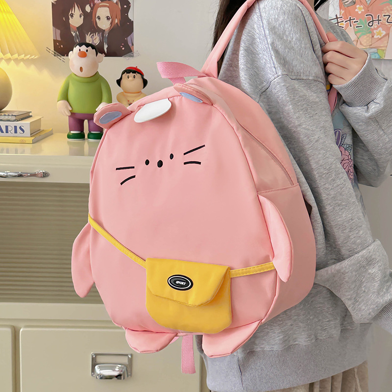 Mochila japonesa para niños y niñas, caricatura encantadora mochila de bebé, impresión de aire extranjero, mochila infantil de gran capacidad