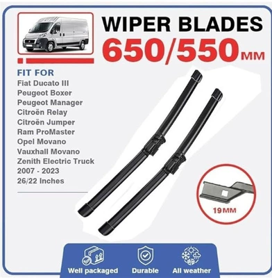 Suitable for Citroen Relay Jumper 26+22 Wiper Blades (Wiper) - citroen-relay-jumper-2622