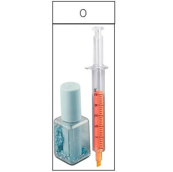 2-in-1 Pen Set That Imitates Vaccine Needles, Pretend Play for Girls, Women's Day Candy Pen, Pen with Needle Tip, Pen with Syringe Barrel