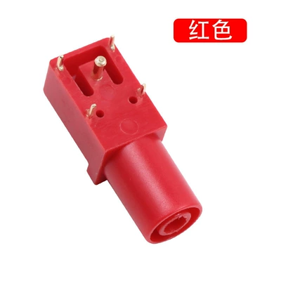 4mm Banana Socket 90 Degree Pcb Panel Socket Safety Type High Current 24 (Repair kit) - safety-panel-socket-red
