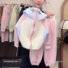 【两件套】2025新款秋冬儿童卫衣套装拉链带帽休闲卫衣秋季