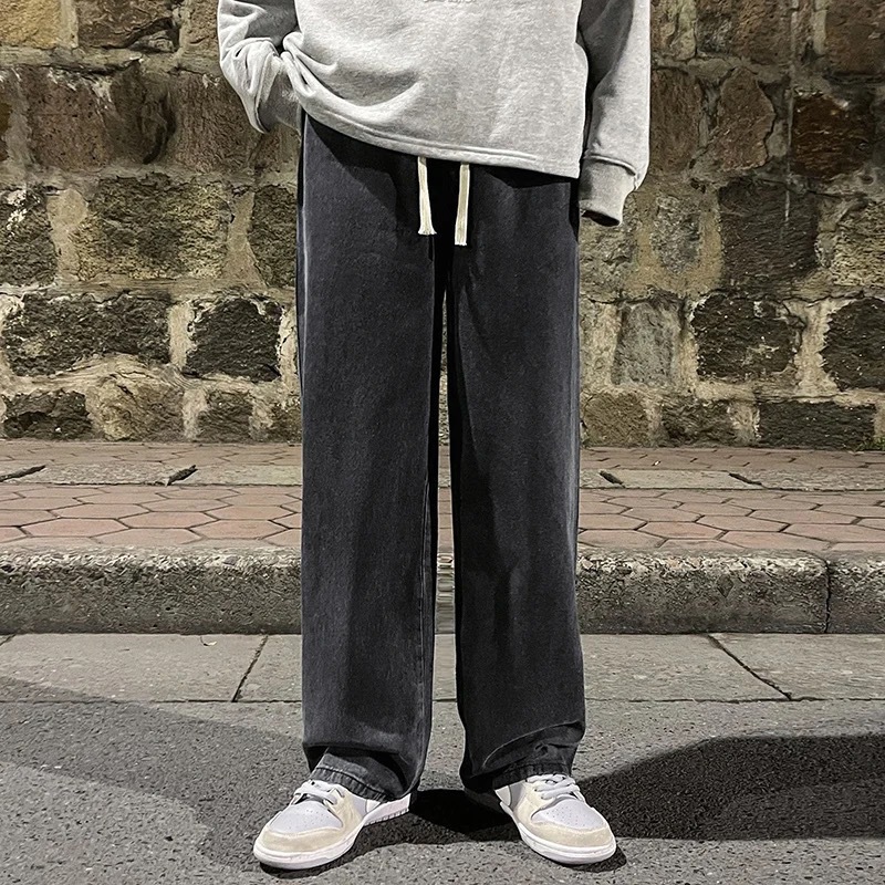 Men's Clothing Men's Retro Style Loose Straight Leg Casual Jeans Trendy Style Summer For Formal & Casual For Men_mkmklike.com