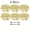 [6 Pairs Satin Nipple Pasties] 6 Pairs Satin Pierced Nipple|ms