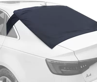 Car rear snow and windscreen cover, sunshade rear window car cover, UV protection, 600D Oxford fabric snow cover (Car snow shield) - snow-shield-rear-curtain-170t-silver-coated-fabric-3-magnets-14590