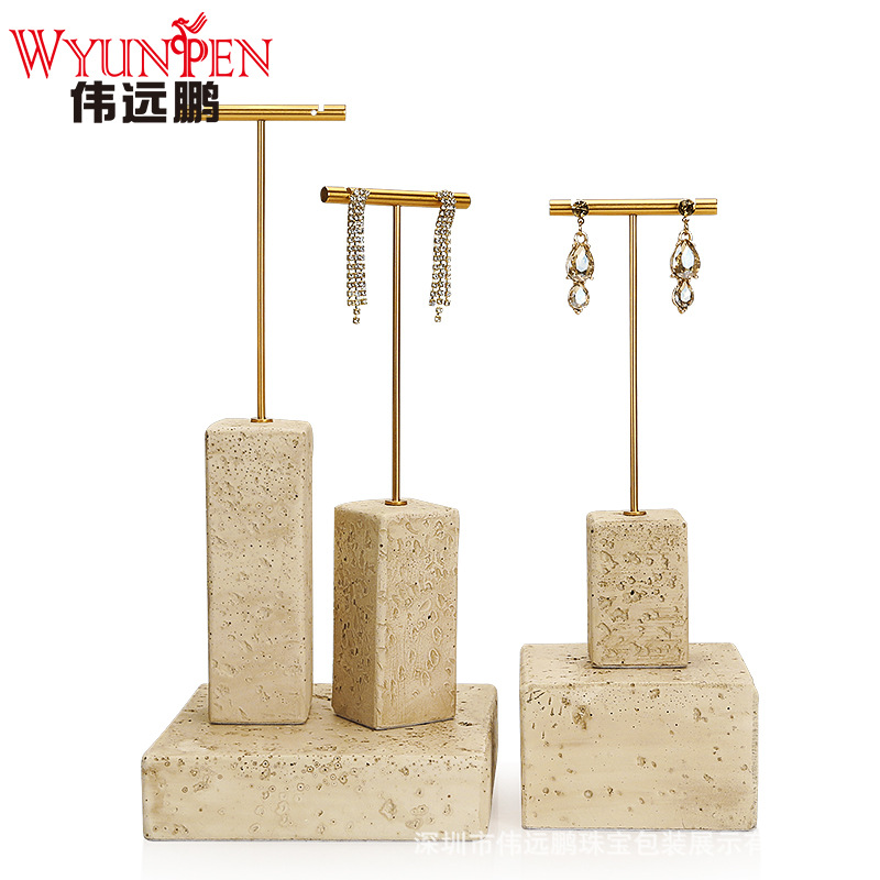 Earring display stand, gypsum upright earring display rack, live earring accessory display stand, window decoration display rack, props