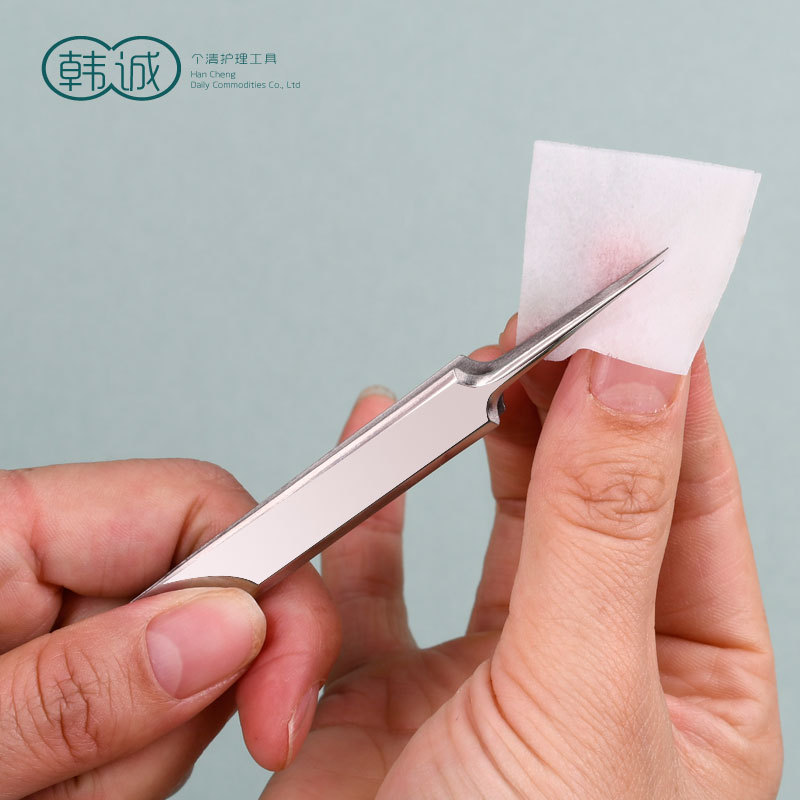 En stock de acero inoxidable clip de acné clip celular aguja de acné squeeze acné blackhead herramienta de eliminación Pinzas caja de hierro