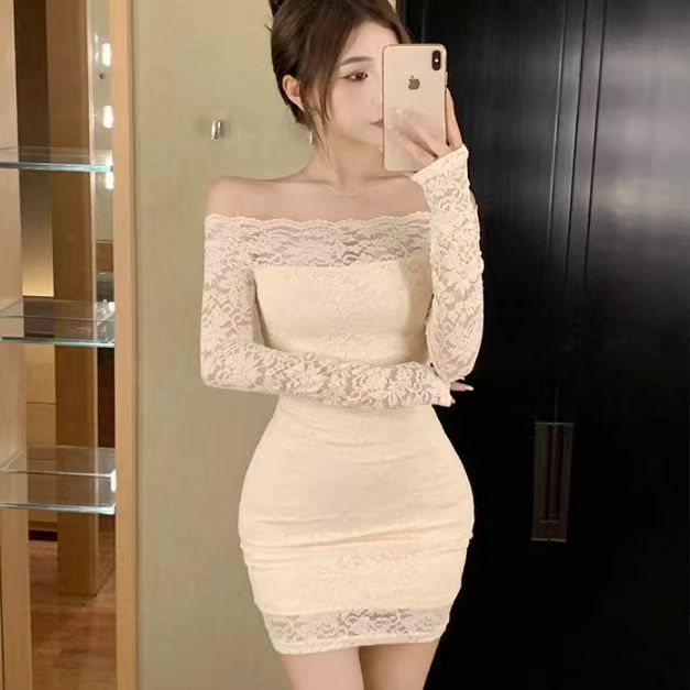 4392 화이트 레이스 잠옷