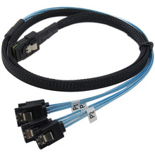 现货现发阵列卡MINISAS36PSFF-8087转4SATA正接服务器显卡硬盘线