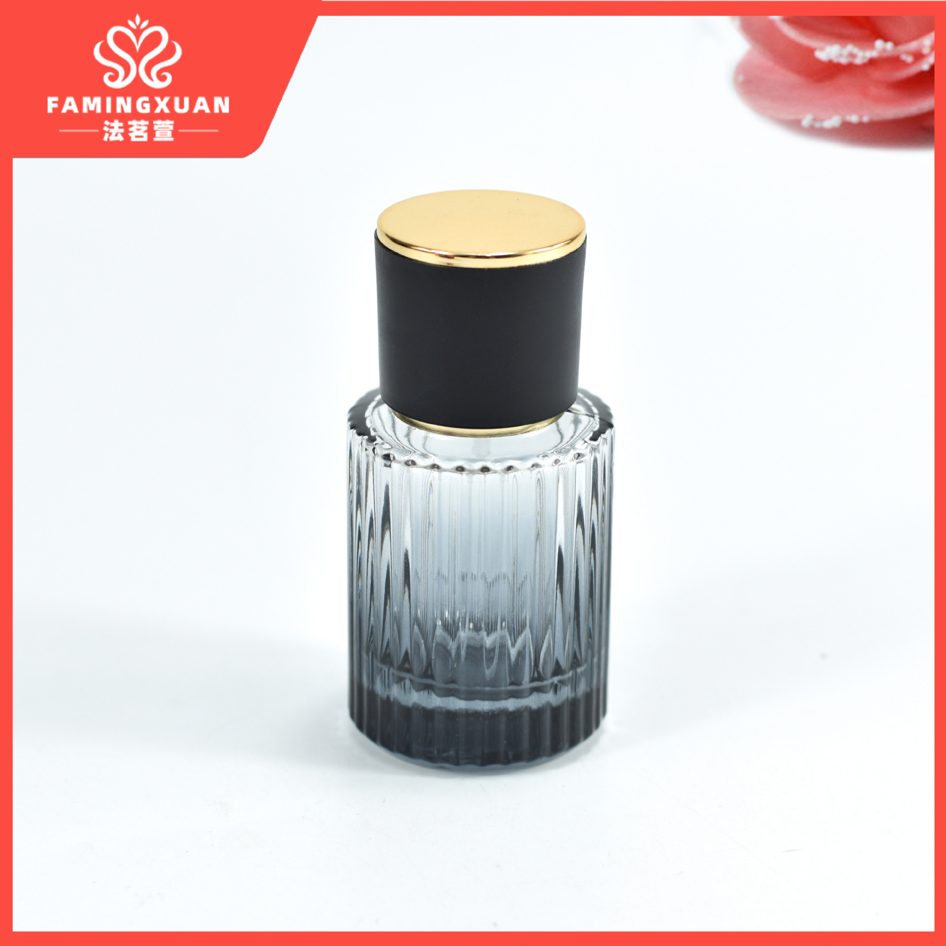 Faimingxuan sub-embalaje botella vacía botella de vidrio a granel perfume botella vacía 30ML de vidrio de color spray perfume botella vacía