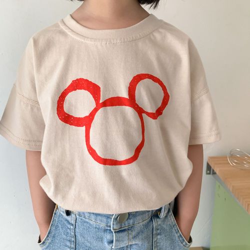 Children's short-sleeved T-shirt boys pure cotton summer Korean cartoon print little girl  new baby T-shirt