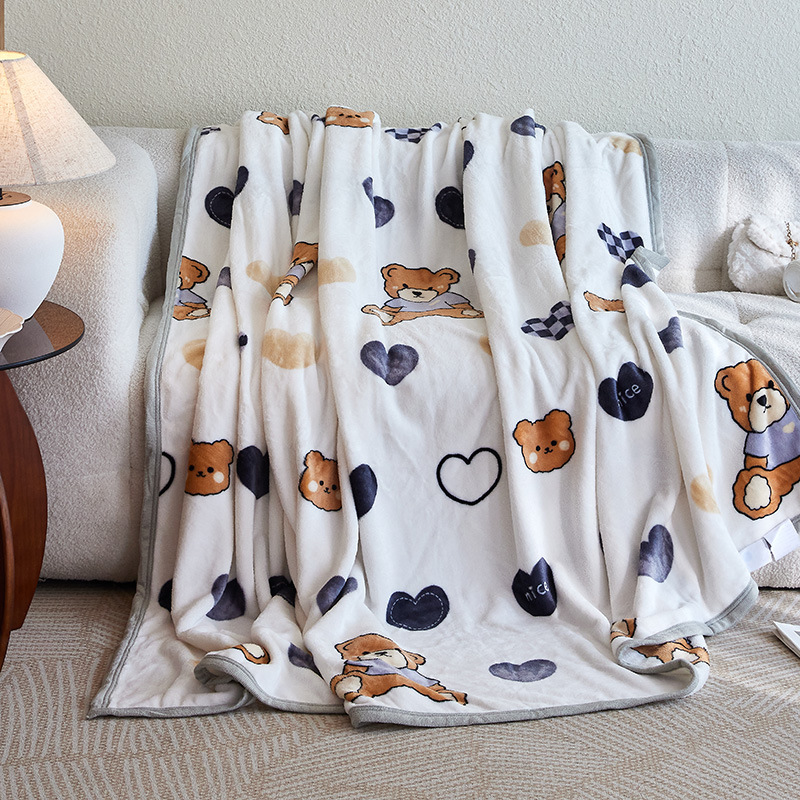 Manta de Franela de Color Sólido Estilo Europeo, Manta para Siesta, Clase A, Manta de Oficina, Manta de Regalo para Dormitorio, Venta al por Mayor