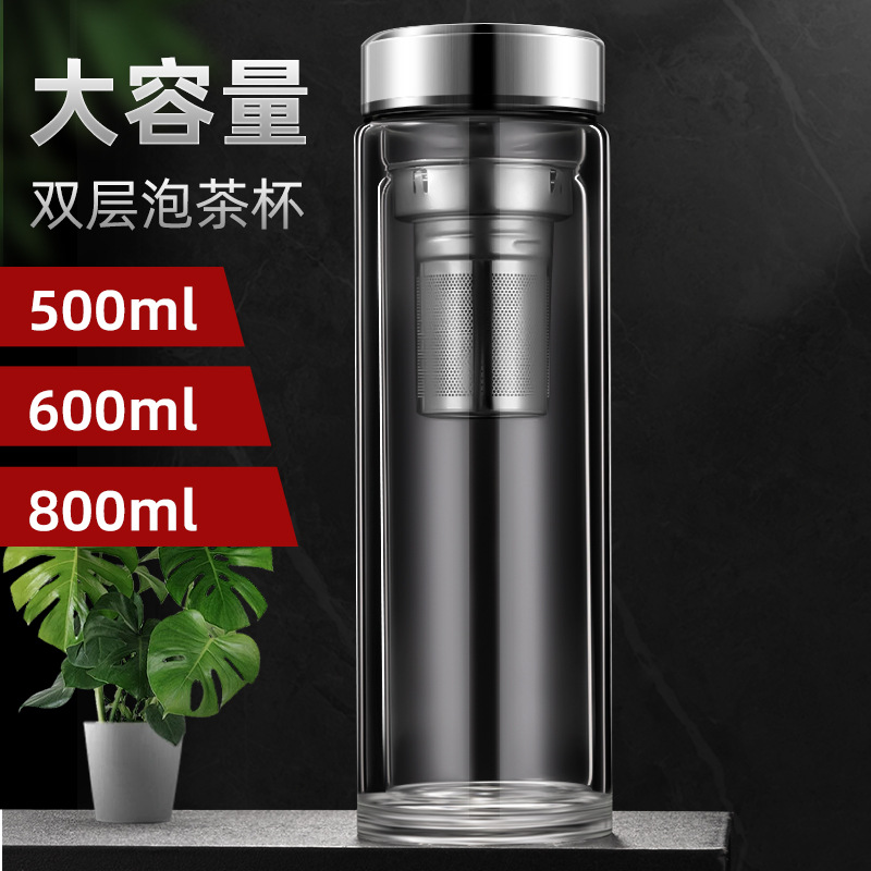Glass handheld explosion-proof tea cup for men and women for home…
