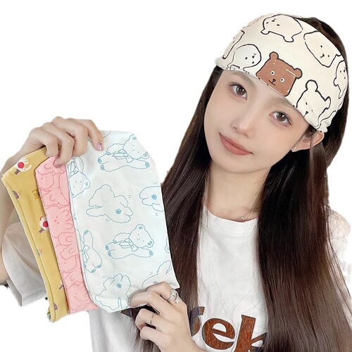 Fashionable Postpartum Headband for New Mothers - Summer Thin Pure Cotton Breathable Sweat Absorbent Cute Loose Comfortable Head Scarf