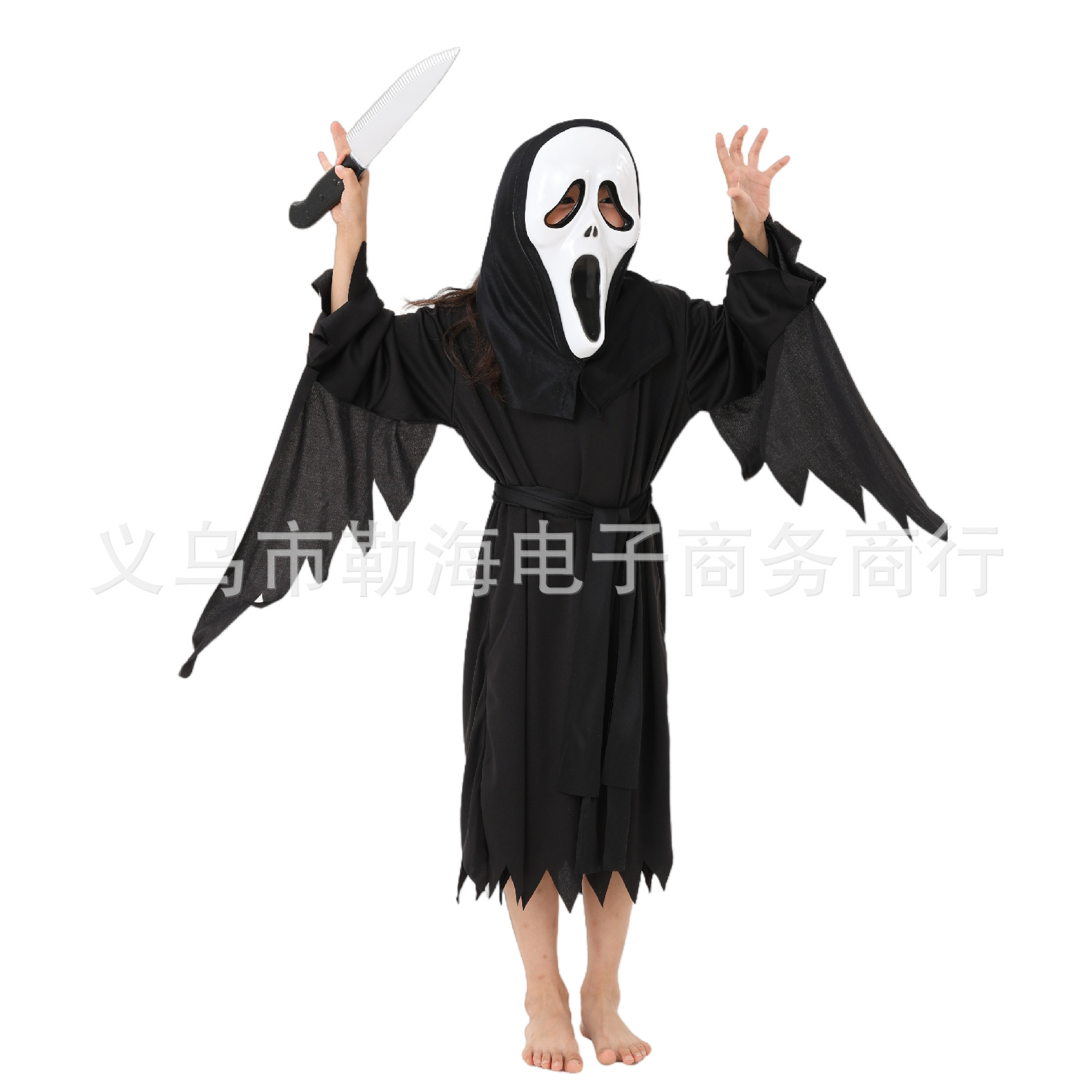 萬聖節兒童裝扮驚聲尖叫服裝舞會派對表演恐怖嚇人角色扮演衣服裝