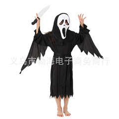萬聖節兒童裝扮驚聲尖叫服裝舞會派對表演恐怖嚇人角色扮演衣服裝