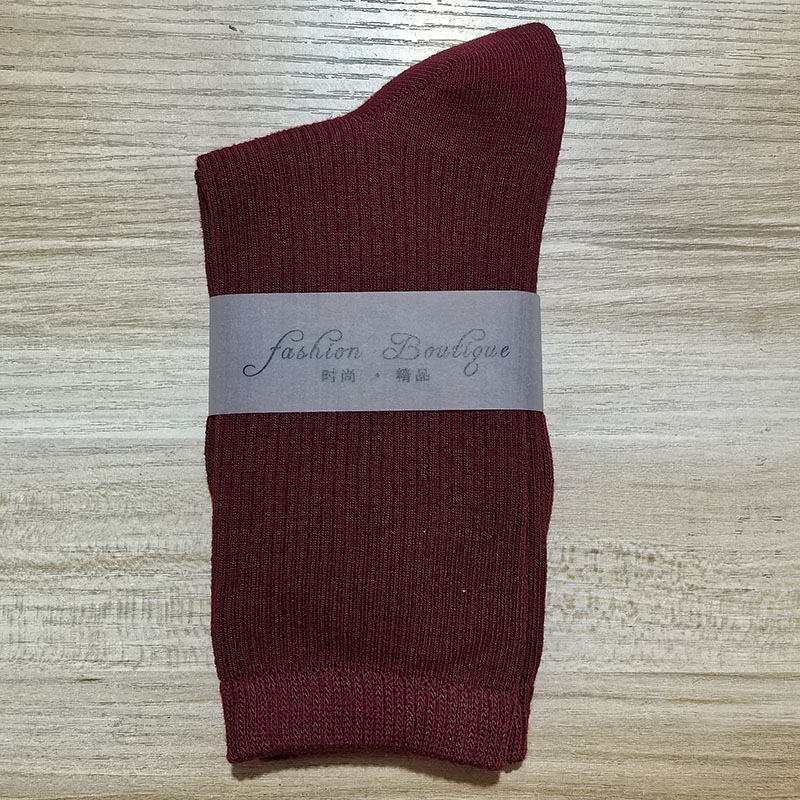 2025 nuevas calcetines de baile de color de mujer de dopamina calcetines de algodón de color sólido calcetines de tirada calcetines cuatro estaciones