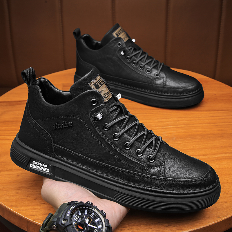 Martin botas zapatos de hombre invierno alto retro británicos zapatos de cuero casuales botas de trabajo de alta calidad zapatos de skate zapatos de moda