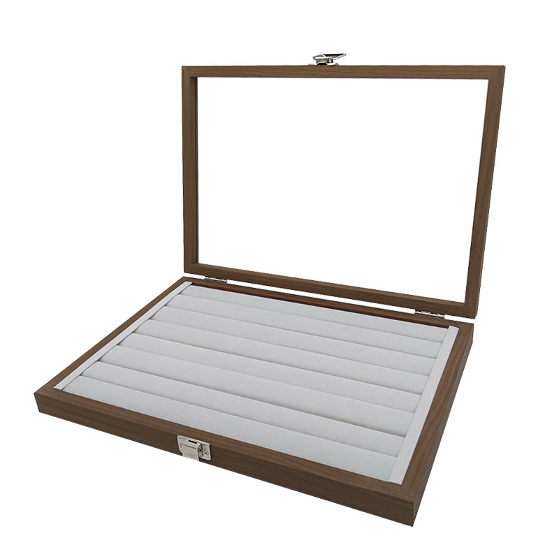 1728g Weight Jewelry Boxes Classification 1 Piece Quantity Holiday, Daily, Selfie Occasion Wood Material Solid Color Pattern Business Style 1 Piece Wood Business Holiday Daily Selfie Solid Color Jewelry Boxes 2