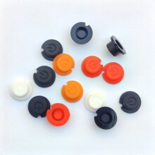 直供9mm硅胶按键开关按键硅胶套圆形按钮防尘套按键帽橡胶开关帽