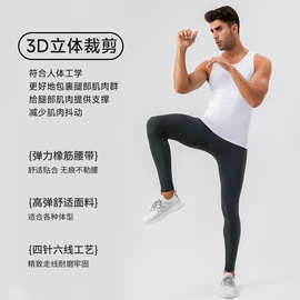 跑步高弹保暖运动瑜伽秋裤速干压缩训练健身鲨鱼裤打底紧身长裤