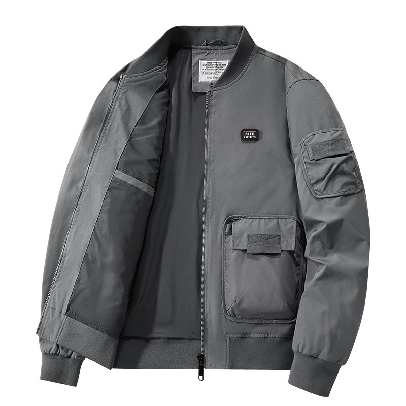 Autumn baseball sports jacket, oversize